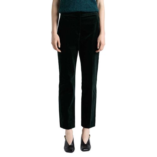 Cue Jade Stretch Velvet Straight Leg Pant